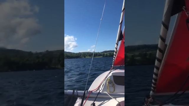 Astus 16.1 reaching under mainsail and gennaker