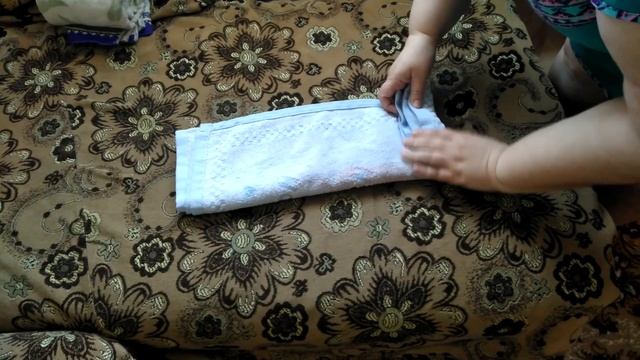 Как сложить компактно полотенце