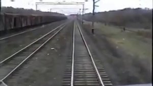 Из кабины электровоза ЧС4-217