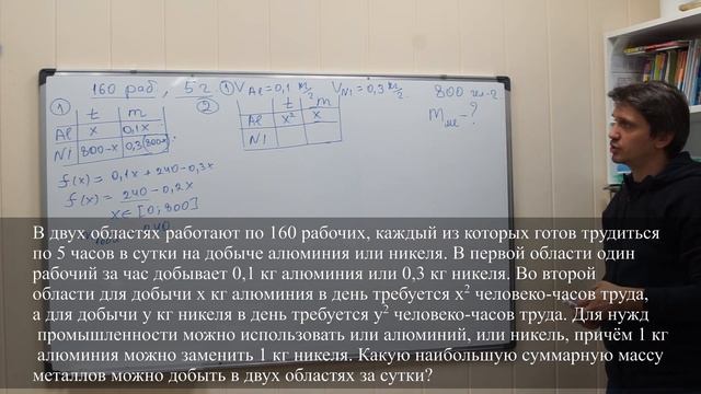 ЕГЭ профиль №17 | Исследование функции с помощью производной. Al = Ni смотреть онлайн