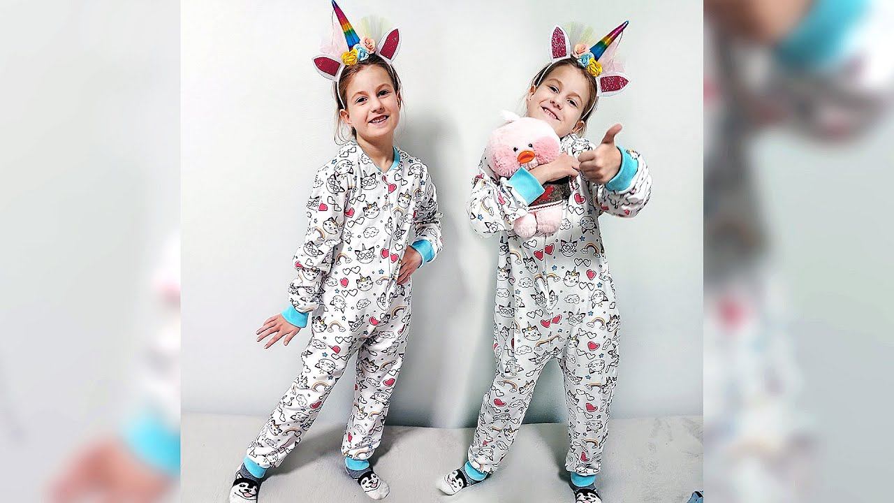 Сшила по бесплатной выкройке детскую пижаму-слип. Дочка в восторге! смотреть онлайн