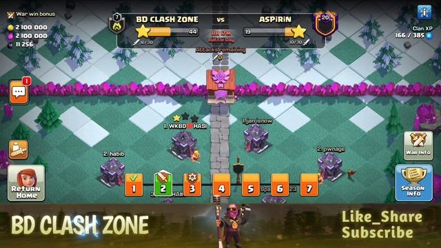 CWL Day-2 | BD CLASH ZONE | Clash Of Clans Bangla смотреть онлайн