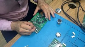 Восстановление контрольной платы. Перепайка 18-пиновых разъемов и сопротивлений