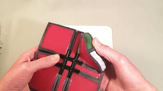Tony Fisher's Floppy Floppy Cube (Rubik's Cube type custom made puzzle / mod / transformation)