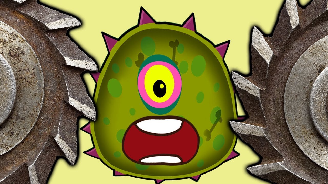 Суровый ЛИЗУН ГЛАЗАСТИК съедает все в городе 2! Игра Mutant Blobs Attack с ПАПУЛЕЙ смотреть онлайн