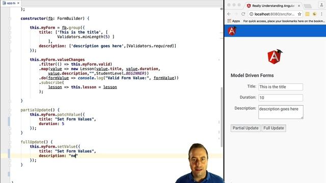 ? Angular Forms - How To Set a Form Value, How To Reset a Form - Covers Angular Final Release смотреть онлайн
