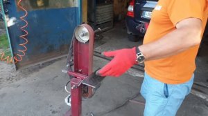 Гриндер своими руками из швеллера Homemade Belt Sander