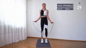 7 MIN BEGINNER JUMP ROPE WORKOUT - STRADDLES // only jumping /  no crosses & doubles