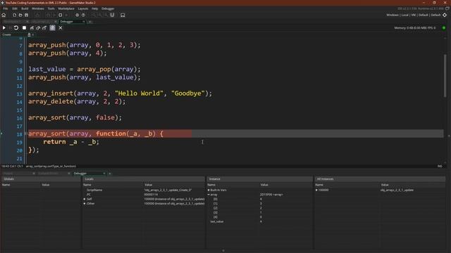 Another Array Update  [GameMaker Studio 2.3.1]