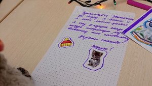 Басик, Лили и друзья пишут письмо Деду Морозу. Новогоднее видео для детей. Cat Basik and friends.