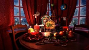 Christmas Evening 3D Screensaver / новогодняя заставка