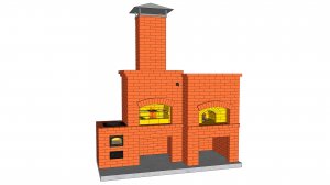 Мини-русская печь с мангалом и казаном своими руками