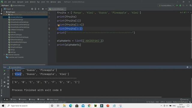 How to read list items in Python ? |slicing and indexing in python | Python Tutorial in Hindi смотреть онлайн