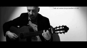 Two of Us - Beatles fingerstyle guitar solo - link to TAB in description