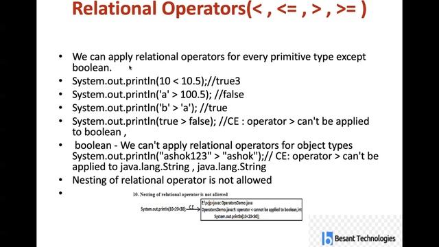 Java Operators in Tamil |  Types of Java Operators
