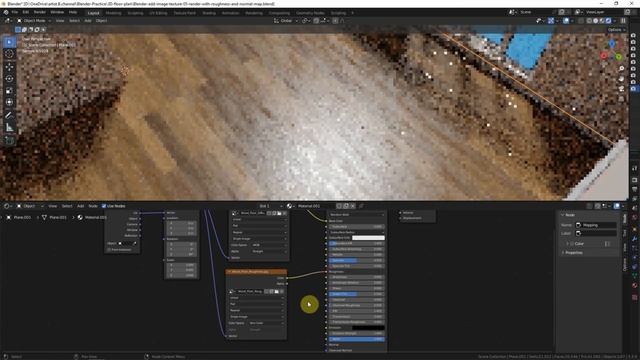 How to add Roughness Map and Normal Map in Blender