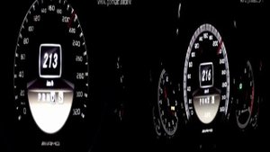 Mercedes E63 AMG Vs Mercedes C63 AMG Black Series From 0 To 280 KM-H