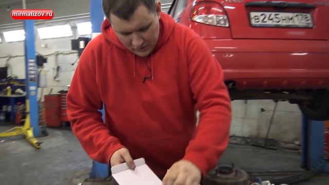 Задние колодки Матиз: замена по шагам. смотреть онлайн