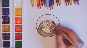 Привет от кота Пушина! Как нарисовать лапку Пушина. Рисуем кота Пушина Pusheen the Cat