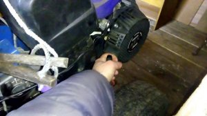 Завёл мотоблок. Пуск двигателя зимой