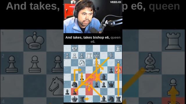 Hikaru Nakamura being a SUPER COMPUTER!! #chess #chessgame #puzzle