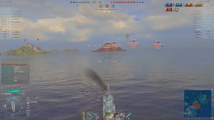 World of Warships лучший бой на топовом эсминце Паназии!