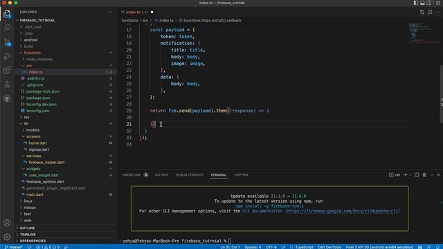 Flutter and Firebase - Cloud Functions