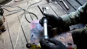 гидроцилиндр и раскос на навеску самодельного минитрактора