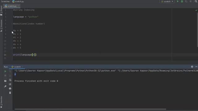 Python String Indexing (Eng) смотреть онлайн