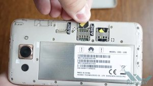 Как вставить SIM-карту в Huawei Y3 (2017) (XHW.BY)