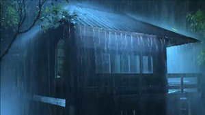 100% мгновенно засыпают - Шум дождя на крыше в тропическом лесу - Звуки дождя и грома для сна