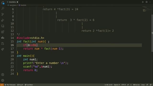 Recursion in C Programming | Recursive Function with example | C Language Tutorial in Hindi