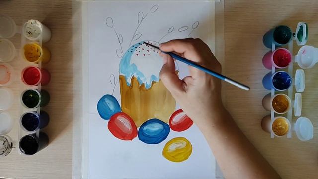 Урок рисования "ПАСХАЛЬНЫЙ НАТЮРМОРТ" 6+ смотреть онлайн