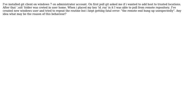 git client and rsa authentication смотреть онлайн