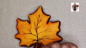 Немного рабочего процесса. Пряничный кленовый лист