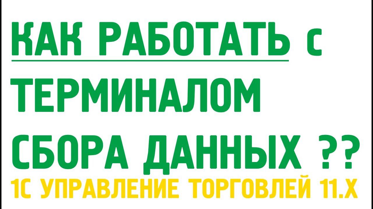Терминал сбора данных в 1С Управление торговлей 11. Как работать?