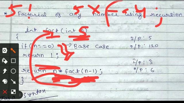 factorial program using recursion in java | factorial program in java