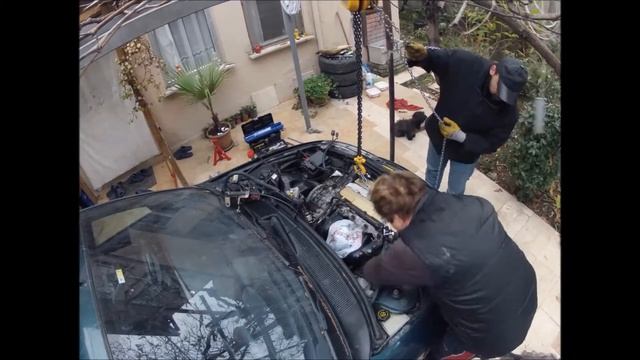 Reinstall Engine and Transaxle 97 Ford Mondeo MK2 смотреть онлайн