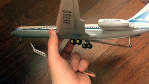 Il-62M . Ил-62м. Модель 1/144 как я ее собрал.