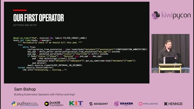 Building Kubernetes Operators with Python and Kopf by Sam Bishop смотреть онлайн