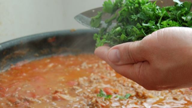 Мусака с фаршем и баклажанами