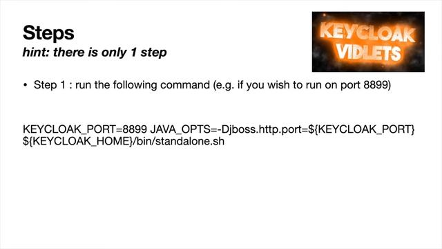 How do you start keycloak on a specific port number? смотреть онлайн