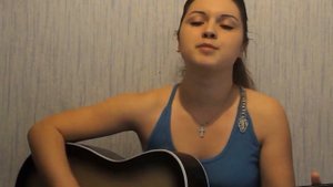 Зачем ты это сделала. Армейские песни под гитару. Девушка поет.
