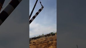 Установка 20 - ти  метровой дымовой трубы