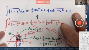 Did You Know You Can Integrate √(1-x^2) = (1-x^2)^(1/2) in Two Ways?!?