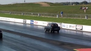 Ford Anglia 105e runs 16.27 at 85 mph