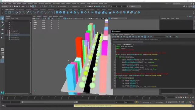 Random Infinite Runner Generator Maya Python Tool смотреть онлайн