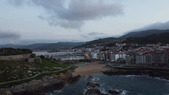 Drone Video Baiona 2022 Galicia Spain Time lapse Sunset 4k Байона Испания Полет смотреть онлайн