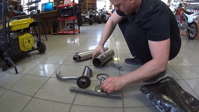 САМОДЕЛЬНЫЙ ГЛУШИТЕЛЬ ДЛЯ МОТО. смотреть онлайн