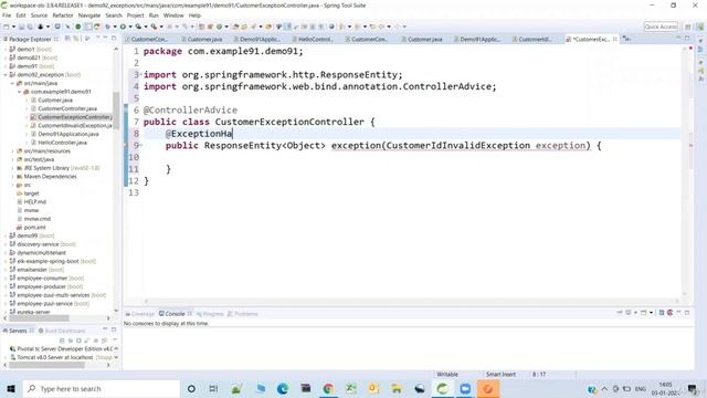 4 Exception Handling in Spring Boot REST API смотреть онлайн